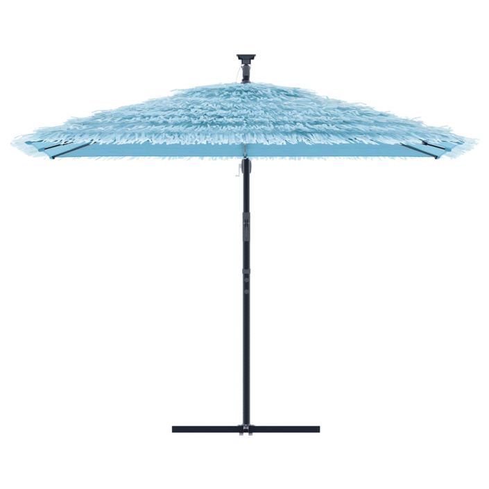 Parasol de jardin avec mât en acier bleu 290x290x238 cm - Photo n°3