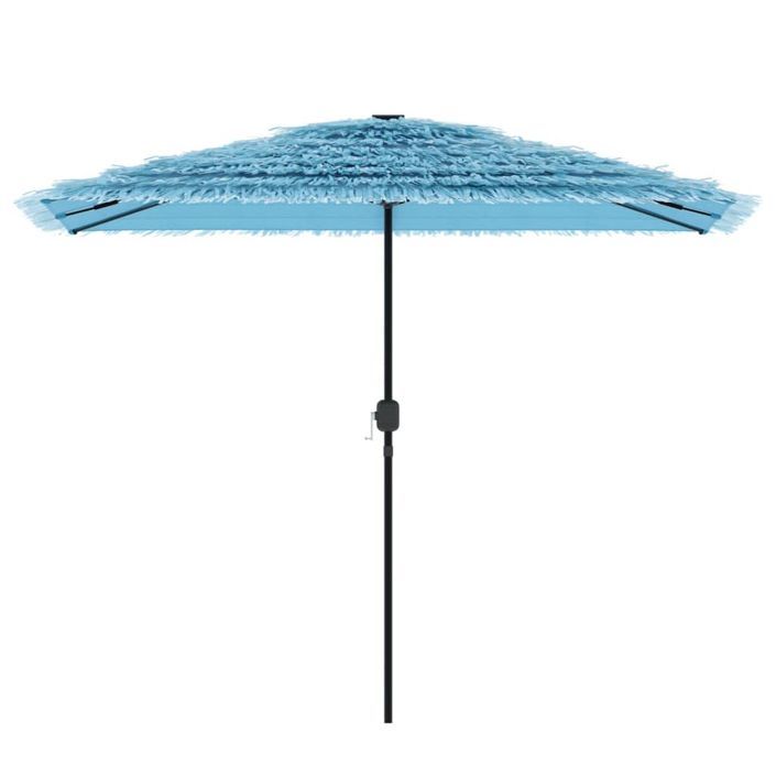 Parasol de jardin avec mât en acier bleu 300x200x250 cm - Photo n°3