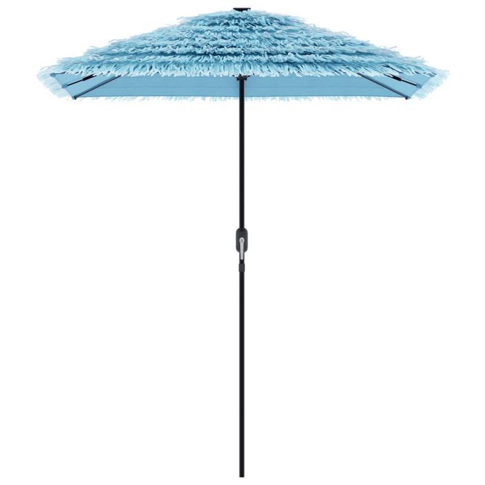 Parasol de jardin avec mât en acier bleu 300x200x250 cm - Photo n°4