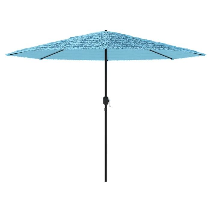 Parasol de jardin avec mât en acier bleu 324x324x247 cm - Photo n°4