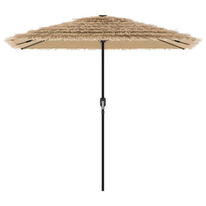 Parasol de jardin avec mât en acier marron 248x248x248 cm - Photo n°4