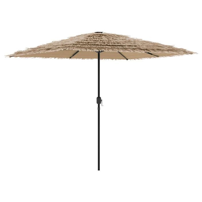 Parasol de jardin avec mât en acier marron 248x248x248 cm - Photo n°5