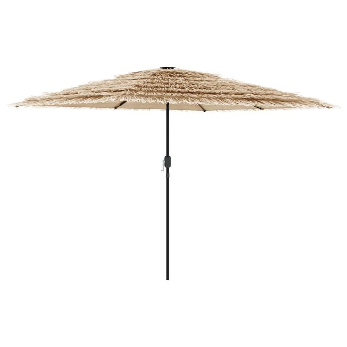 Parasol de jardin avec mât en acier marron 268x268x226 cm - Photo n°2