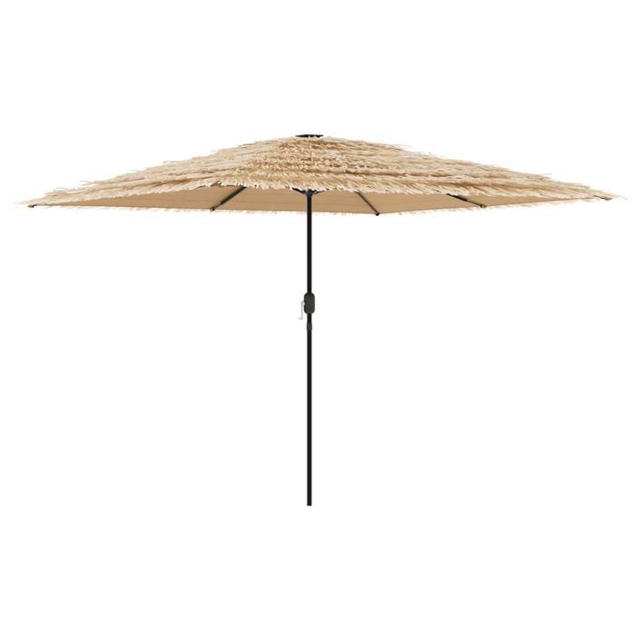 Parasol de jardin avec mât en acier marron 288x288x225 cm - Photo n°2