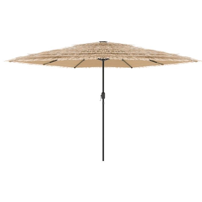 Parasol de jardin avec mât en acier marron 288x288x225 cm - Photo n°3