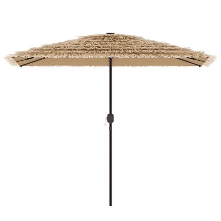 Parasol de jardin avec mât en acier marron 300x200x250 cm - Photo n°3