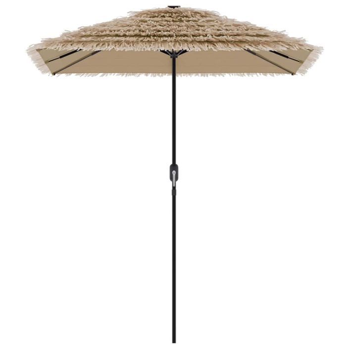 Parasol de jardin avec mât en acier marron 300x200x250 cm - Photo n°4