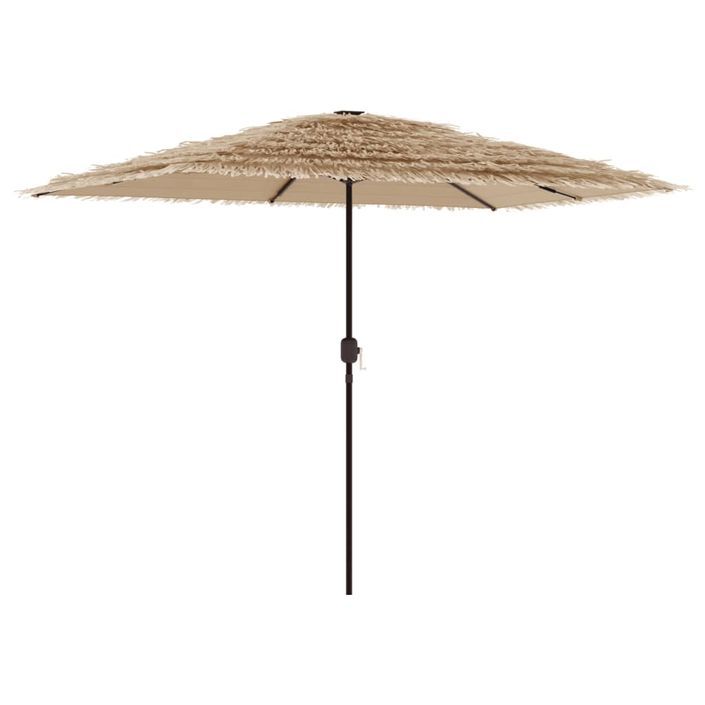 Parasol de jardin avec mât en acier marron 300x200x250 cm - Photo n°5