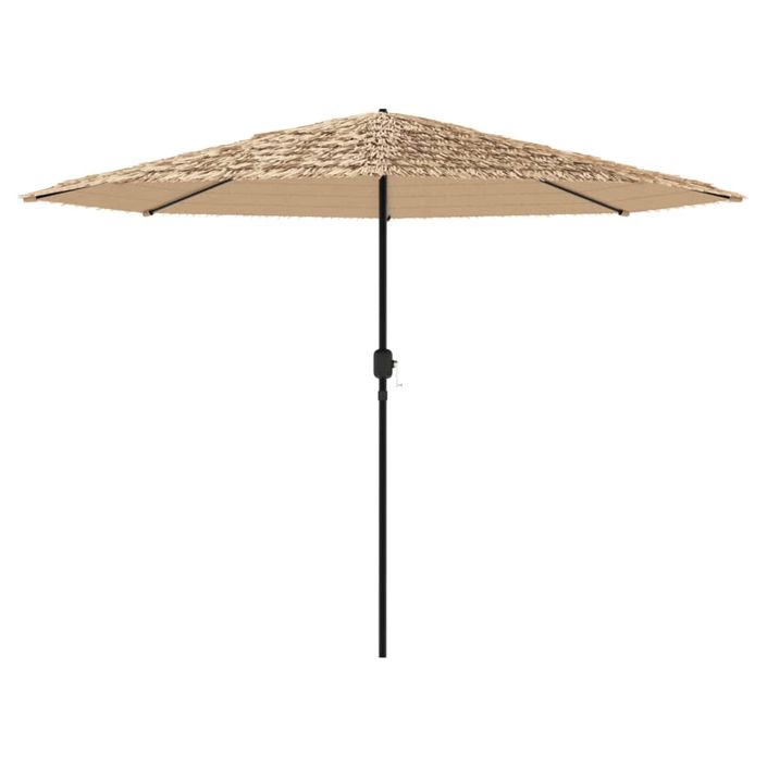 Parasol de jardin avec mât en acier marron 324x324x247 cm - Photo n°4