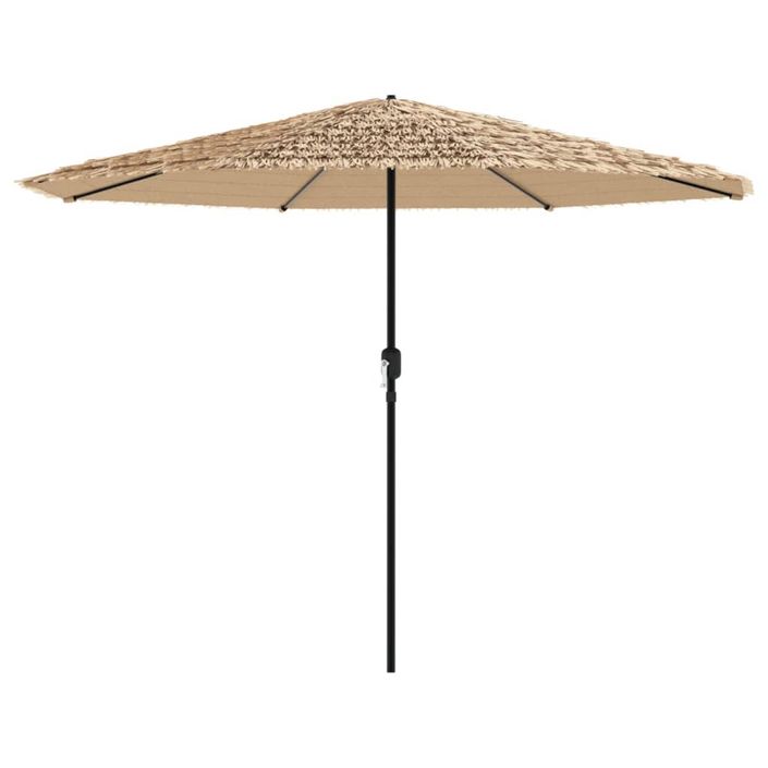 Parasol de jardin avec mât en acier marron 388x388x248 cm - Photo n°3