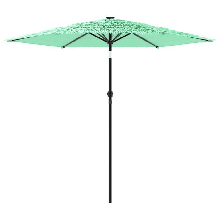 Parasol de jardin avec mât en acier vert 223x223x213 cm - Photo n°4