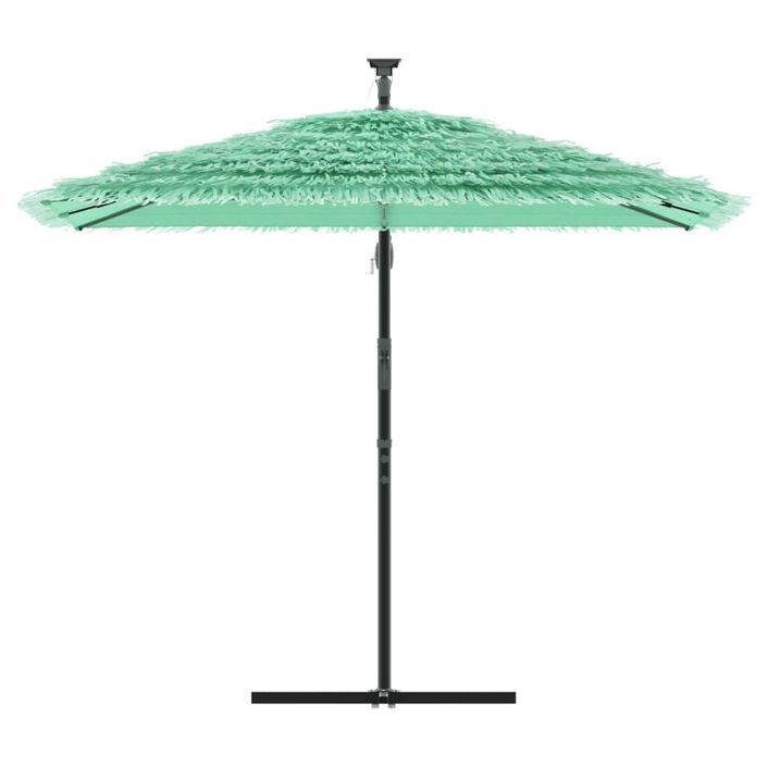 Parasol de jardin avec mât en acier vert 246x246x230 cm - Photo n°3