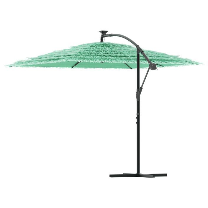 Parasol de jardin avec mât en acier vert 246x246x230 cm - Photo n°5