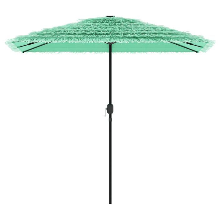 Parasol de jardin avec mât en acier vert 248x248x248 cm - Photo n°3