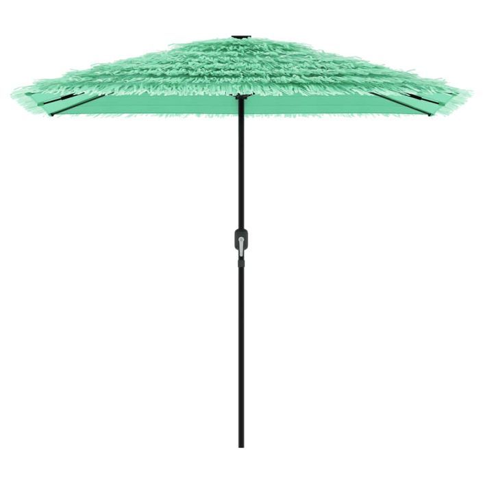 Parasol de jardin avec mât en acier vert 248x248x248 cm - Photo n°4