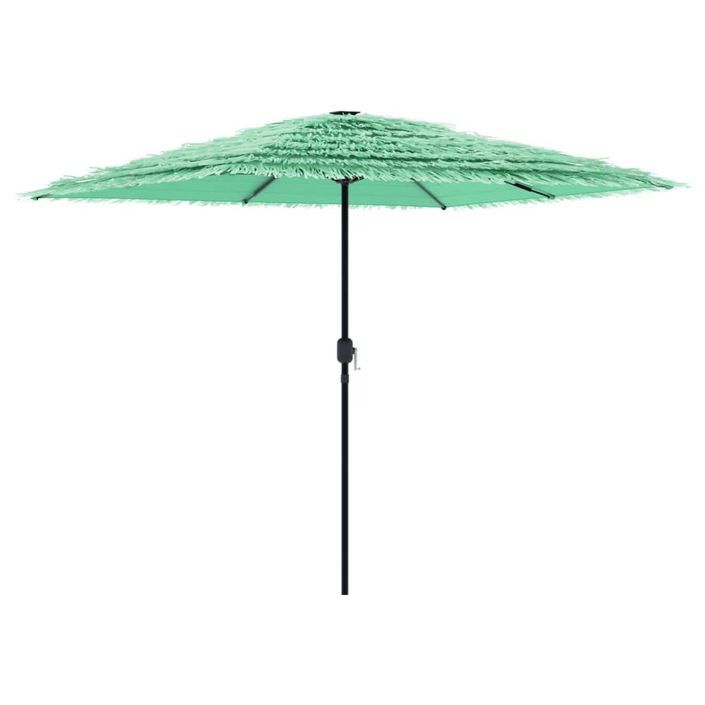 Parasol de jardin avec mât en acier vert 248x248x248 cm - Photo n°5