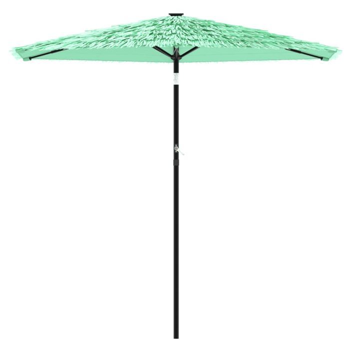 Parasol de jardin avec mât en acier vert 268x268x226 cm - Photo n°3