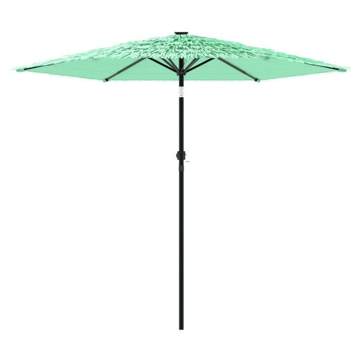 Parasol de jardin avec mât en acier vert 268x268x226 cm - Photo n°4