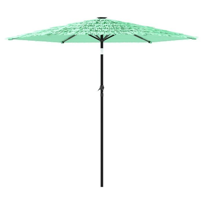 Parasol de jardin avec mât en acier vert 268x268x226 cm - Photo n°5