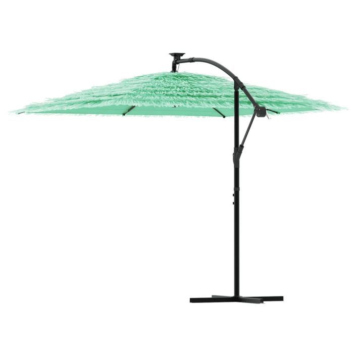 Parasol de jardin avec mât en acier vert 269x269x235 cm - Photo n°5