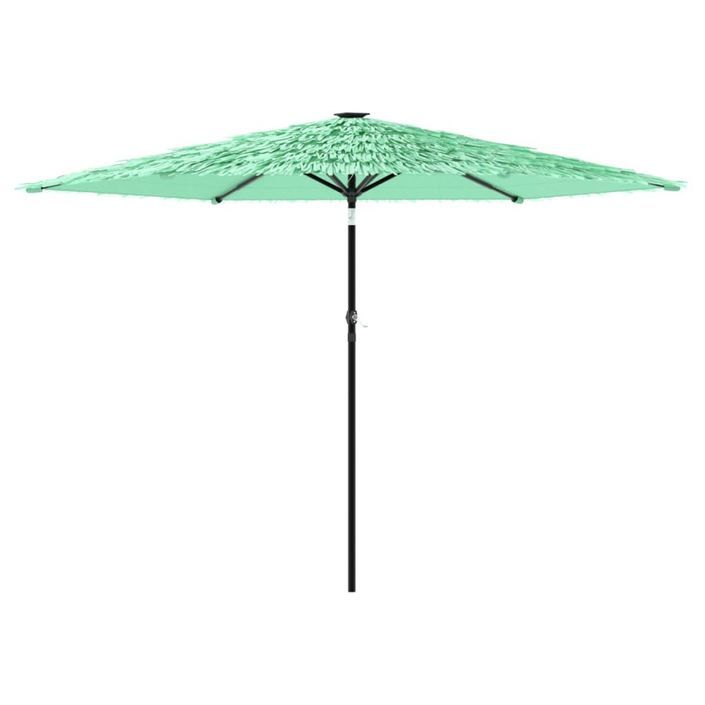 Parasol de jardin avec mât en acier vert 288x288x225 cm - Photo n°2