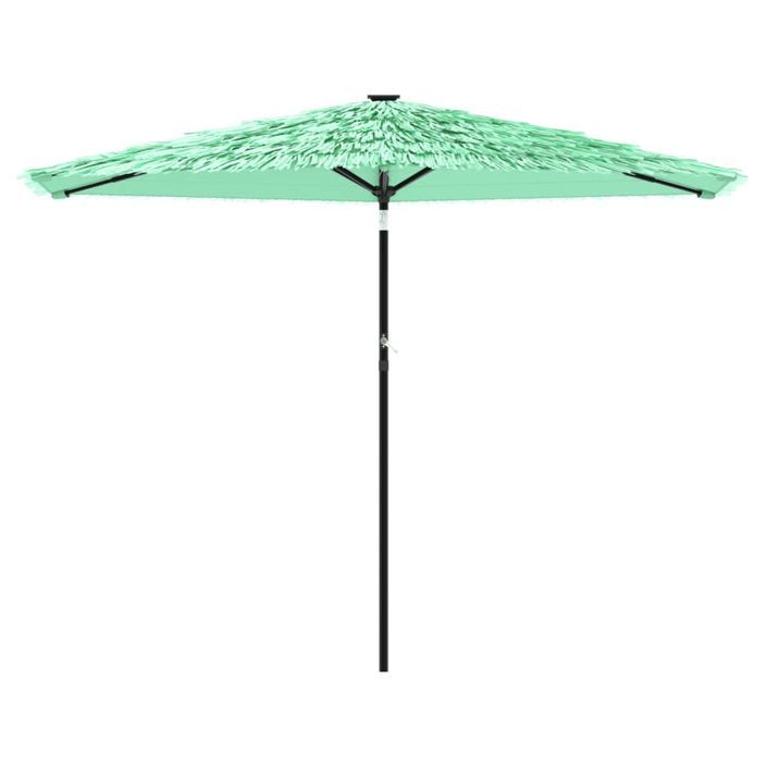 Parasol de jardin avec mât en acier vert 288x288x225 cm - Photo n°3