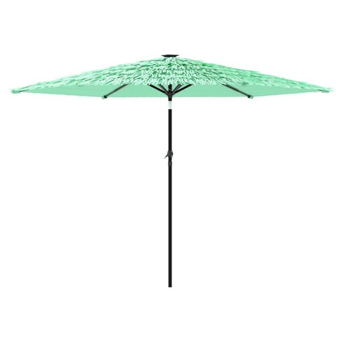 Parasol de jardin avec mât en acier vert 288x288x225 cm - Photo n°5