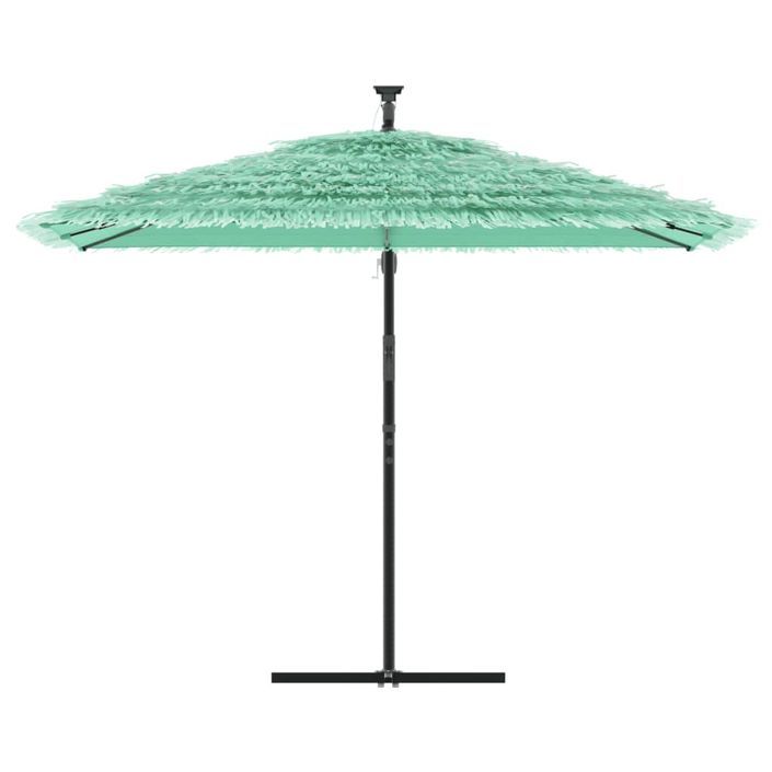 Parasol de jardin avec mât en acier vert 290x290x238 cm - Photo n°3