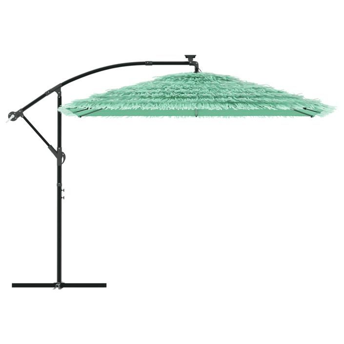 Parasol de jardin avec mât en acier vert 290x290x238 cm - Photo n°4