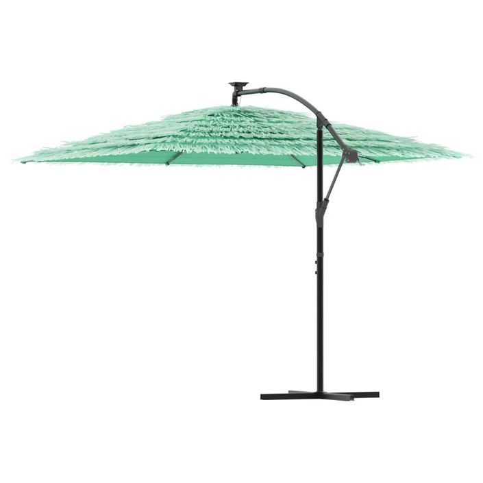 Parasol de jardin avec mât en acier vert 290x290x238 cm - Photo n°5