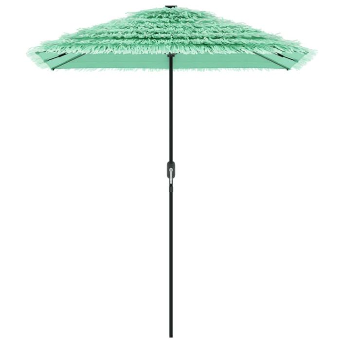 Parasol de jardin avec mât en acier vert 300x200x250 cm - Photo n°4