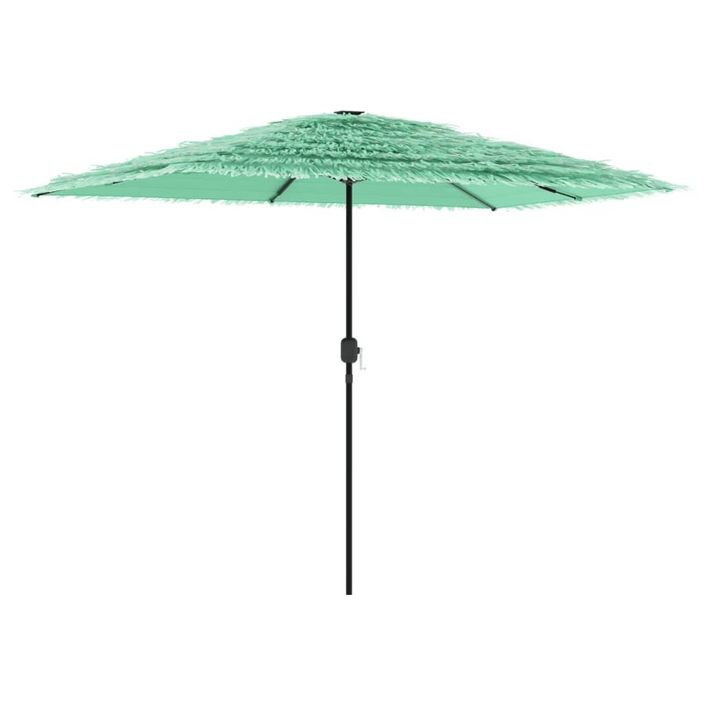 Parasol de jardin avec mât en acier vert 300x200x250 cm - Photo n°5