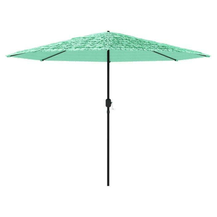 Parasol de jardin avec mât en acier vert 324x324x247 cm - Photo n°4