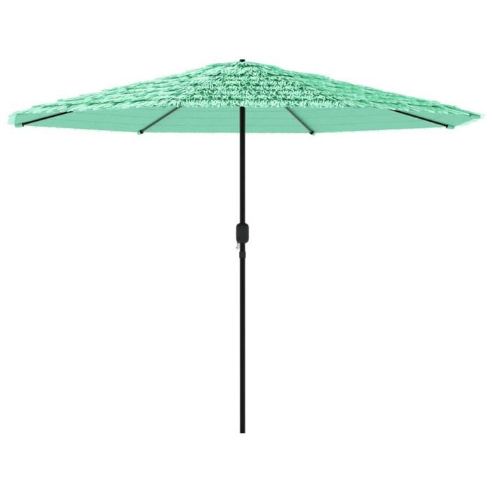 Parasol de jardin avec mât en acier vert 324x324x247 cm - Photo n°5