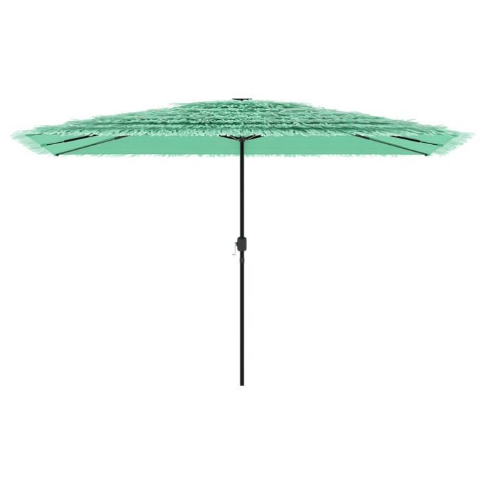 Parasol de jardin avec mât en acier vert 388x388x248 cm - Photo n°3