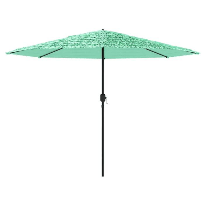 Parasol de jardin avec mât en acier vert 388x388x248 cm - Photo n°4