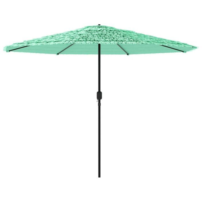 Parasol de jardin avec mât en acier vert 388x388x248 cm - Photo n°5