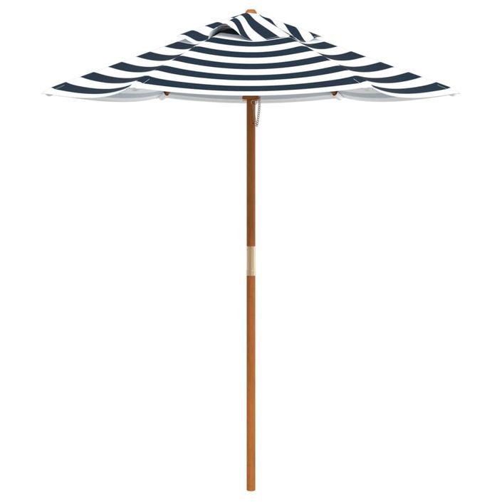 Parasol de jardin pour enfants avec poteau en bois Ø120x140 cm - Photo n°2