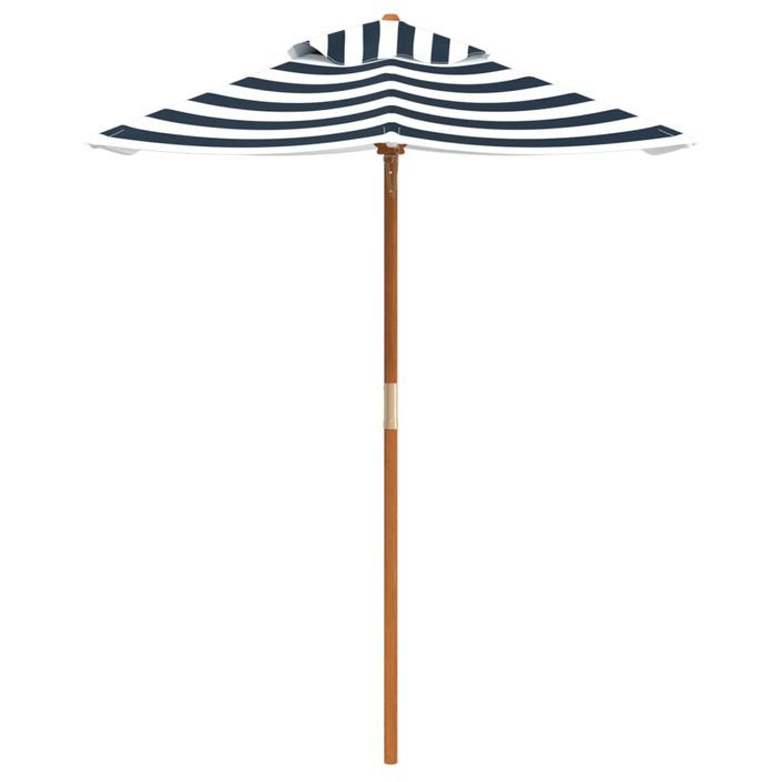 Parasol de jardin pour enfants avec poteau en bois Ø120x140 cm - Photo n°3