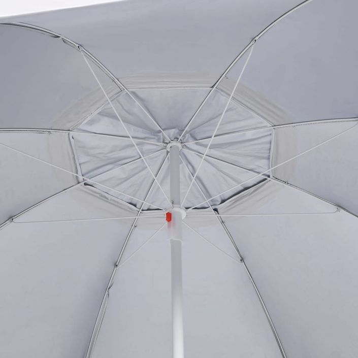 Parasol de plage avec parois latérales Anthracite 215 cm - Photo n°6