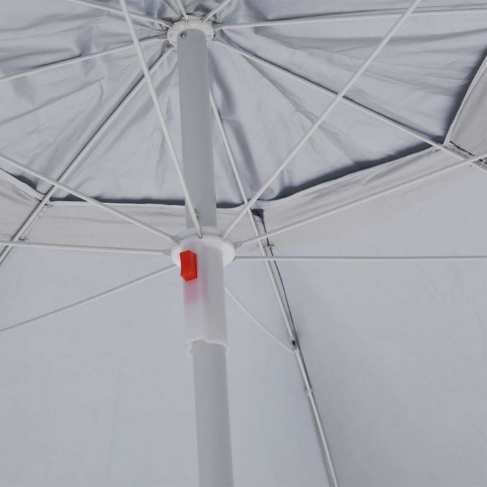 Parasol de plage avec parois latérales Anthracite 215 cm - Photo n°7