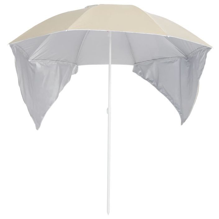 Parasol de plage avec parois latérales Sableux 215 cm - Photo n°2