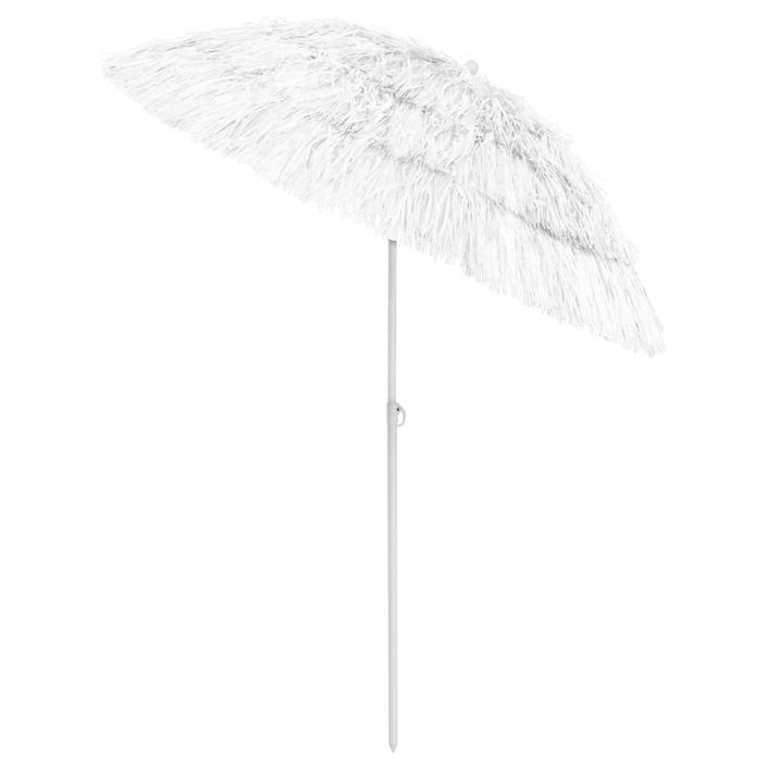 Parasol de plage Blanc 180 cm - Photo n°4