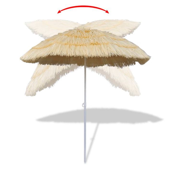 Parasol de plage inclinable style Hawaii - Photo n°3