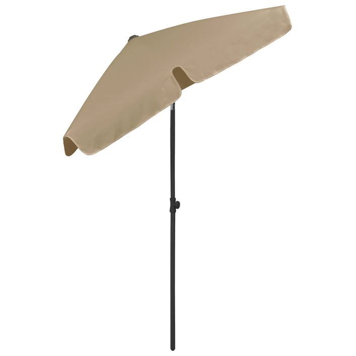 Parasol de plage Taupe 180x120 cm - Photo n°6