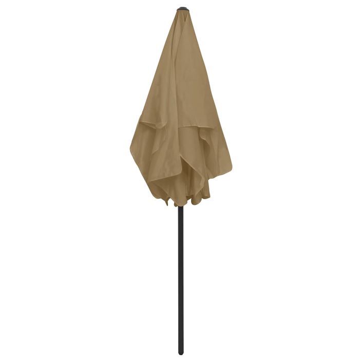 Parasol de plage Taupe 180x120 cm - Photo n°7