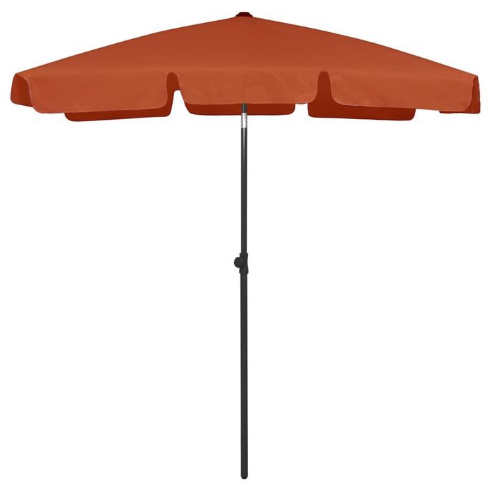 Parasol de plage Terre cuite 180x120 cm - Photo n°1