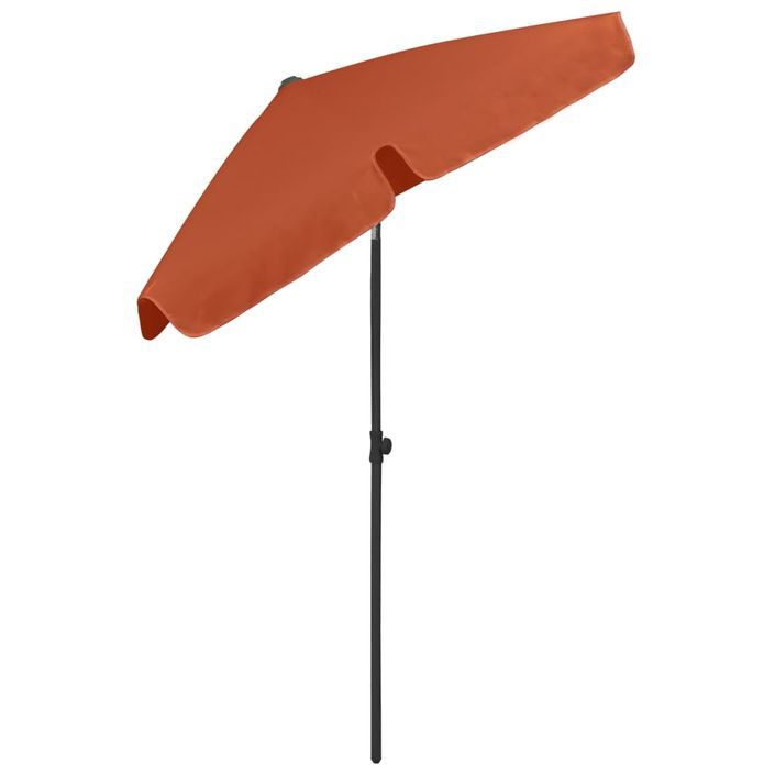 Parasol de plage Terre cuite 180x120 cm - Photo n°6