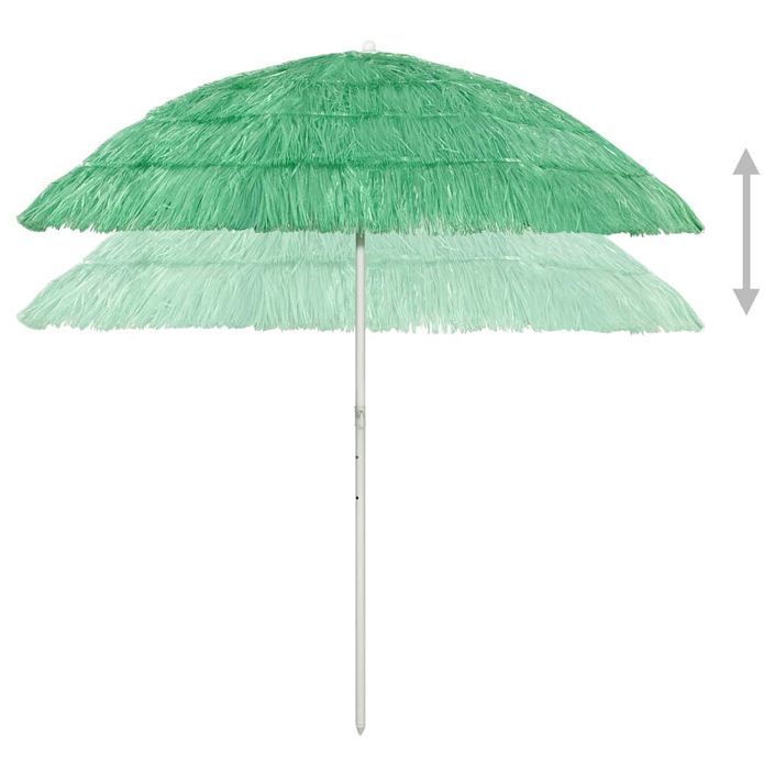 Parasol de plage Vert 240 cm - Photo n°4