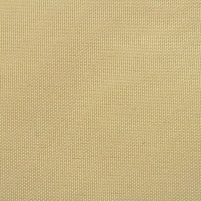 Parasol en tissu Oxford triangulaire 5x5x5 m Beige - Photo n°2